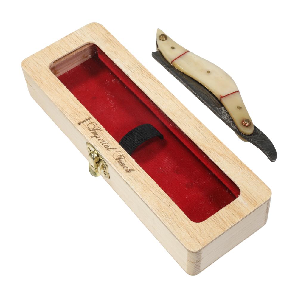 Imperial Touch Damascus Steel Straight Razor